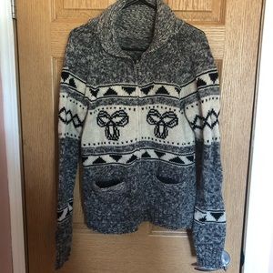 TNA Knit Zip Up Sweater